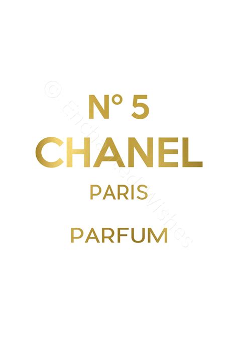 chanel no 5 printable logo.